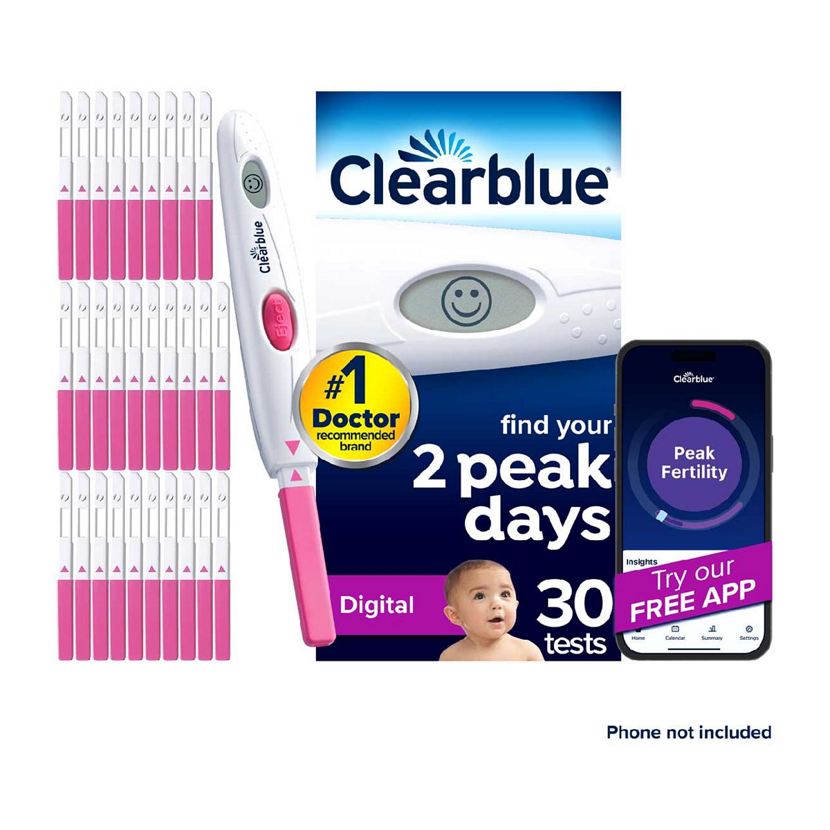 Clearblue Digital Ovulation Test, 30 Tests