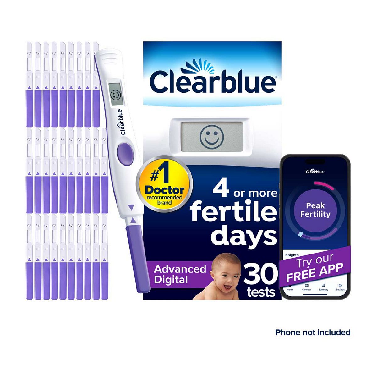 Clearblue Advanced Digital Ovulation Tests, 30 Tests