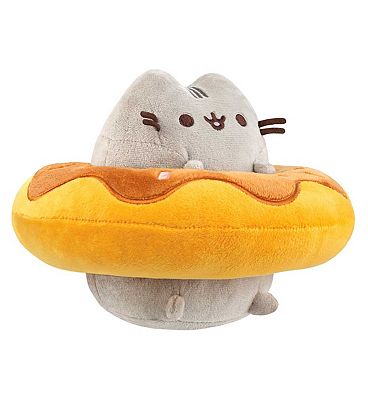 Pusheen in a Chocolate Donut Plush Toy