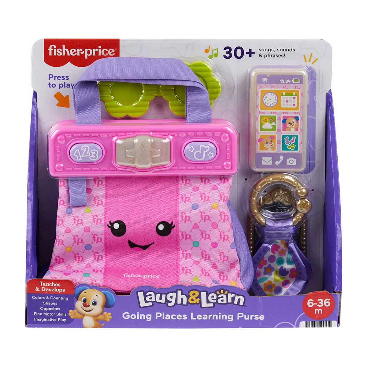 Fisher Price Laugh And Learn Going Places Purse Playset