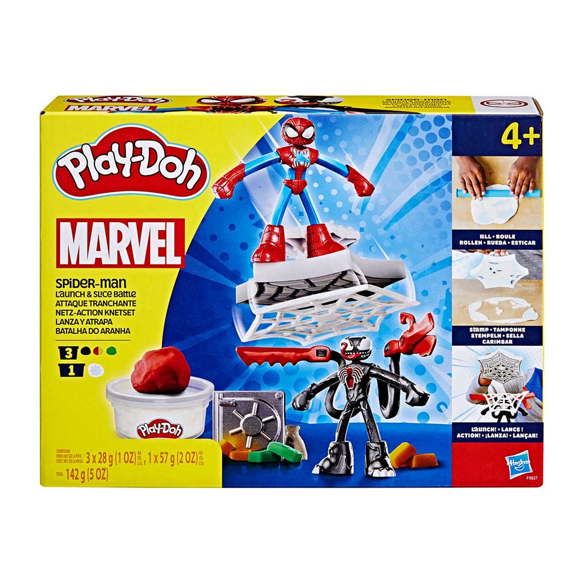 Play Doh Spiderman Launch And Slice Battle Playset