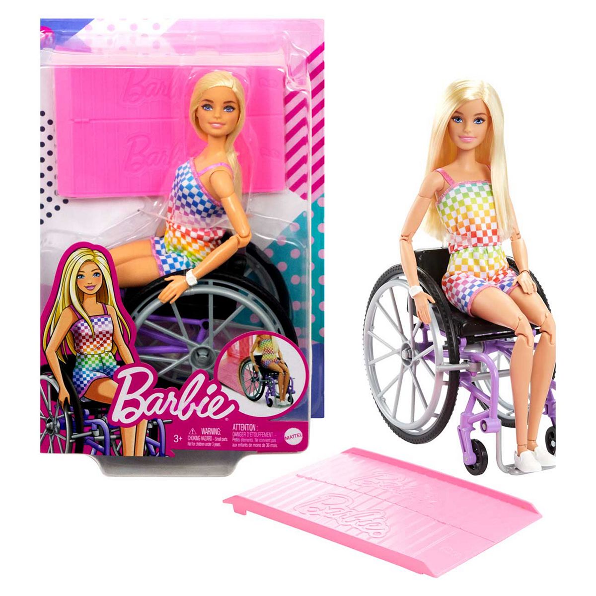 Barbie Wheelchair Doll Blonde Hair