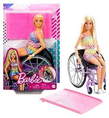 Barbie Wheelchair Doll Blonde Hair