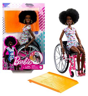 Barbie Wheelchair Doll Black Hair