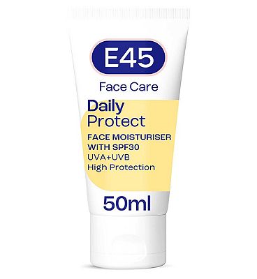 E45 Daily Protect Face Moisturiser Spf30 For Dry Skin 50ml