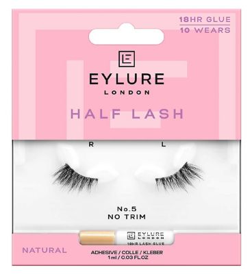 Eylure 3/4 Länge Kunstwimpern Nr. 004 – 3-teiliges Set, Synthetische Wimpern, Wiederverwendbar