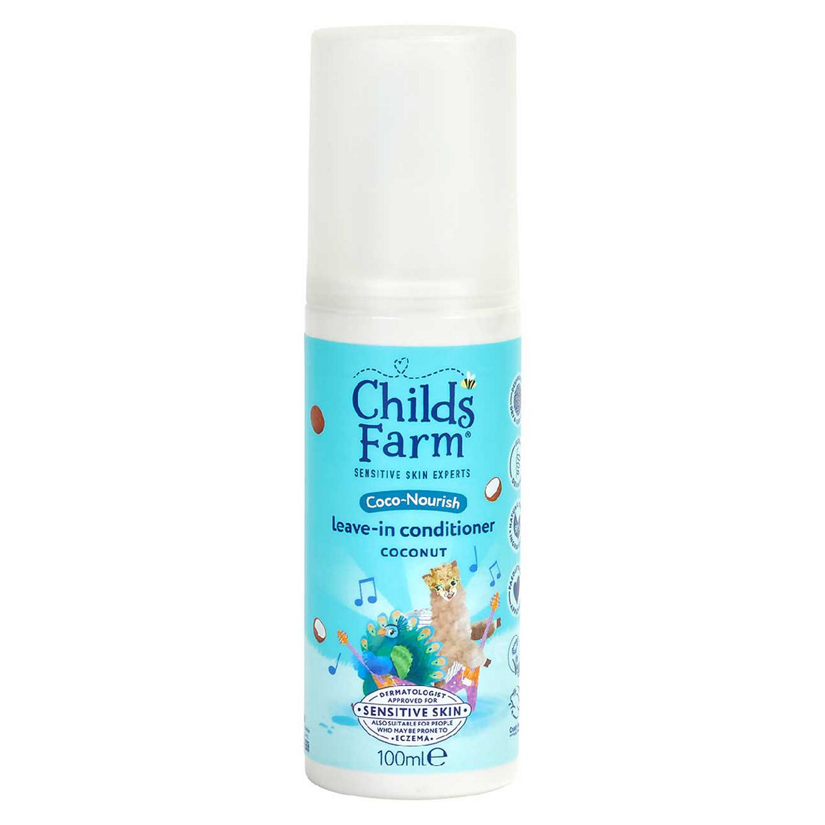 Child's Farm Coco-Nourish Leave-In Conditioner 100Ml Coconut Kids Curly Hair Spray