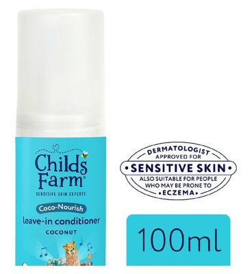 Childs Farm Coco-Nourish Leave-in Conditioner 100ml Coconut Kids Curly Hair Spray (4)