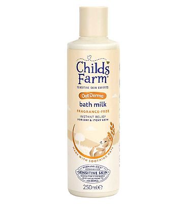 Childs Farm OatDerma Bath Milk 250ml Fragrance Free Sensitive Skin Baby Kids