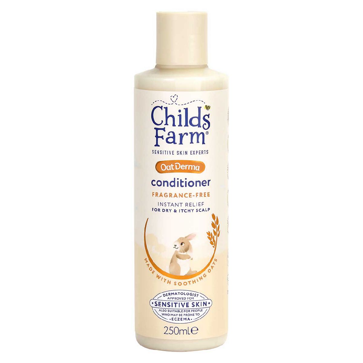 Child's Farm Oatderma Conditioner250 Ml Fragrance Free Sensitive Scalp Baby Kids Tear Formula, 250Ml