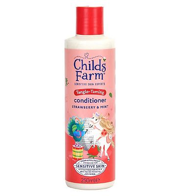 Childs Farm Tangle-Taming Conditioner 250ml Strawberry and Mint Kids Tear Free Formula