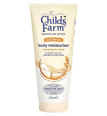 Childs Farm OatDerma Body Moisturiser 200ml Fragrance Free Sensitive Skin Baby Kids