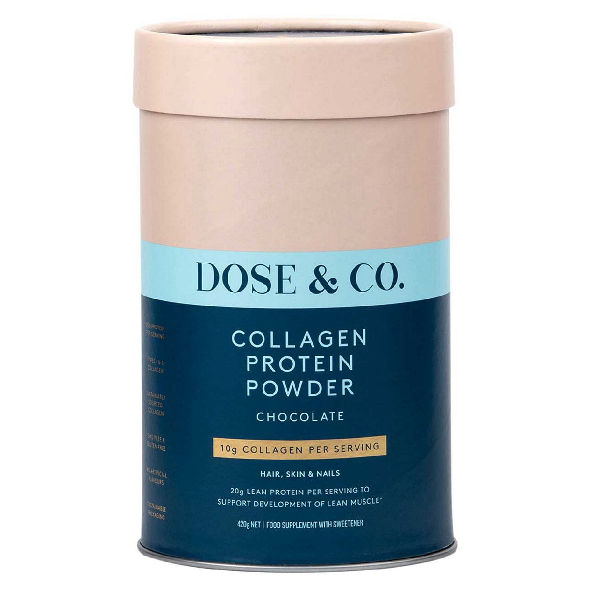 Dose & Co Chocolate Collagen Protein Powder 420g