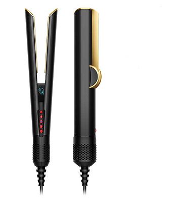 Dyson Airstrait Straightener In Onyx And Gold