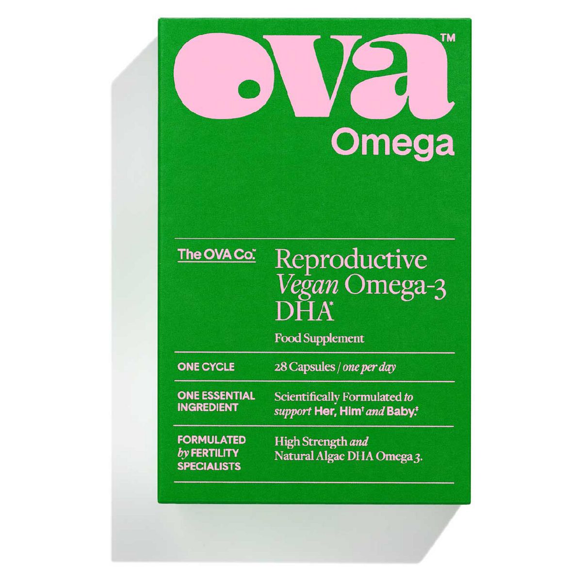 Ova Omega Reproductive Vegan Omega-3 Dha 28 Capsules