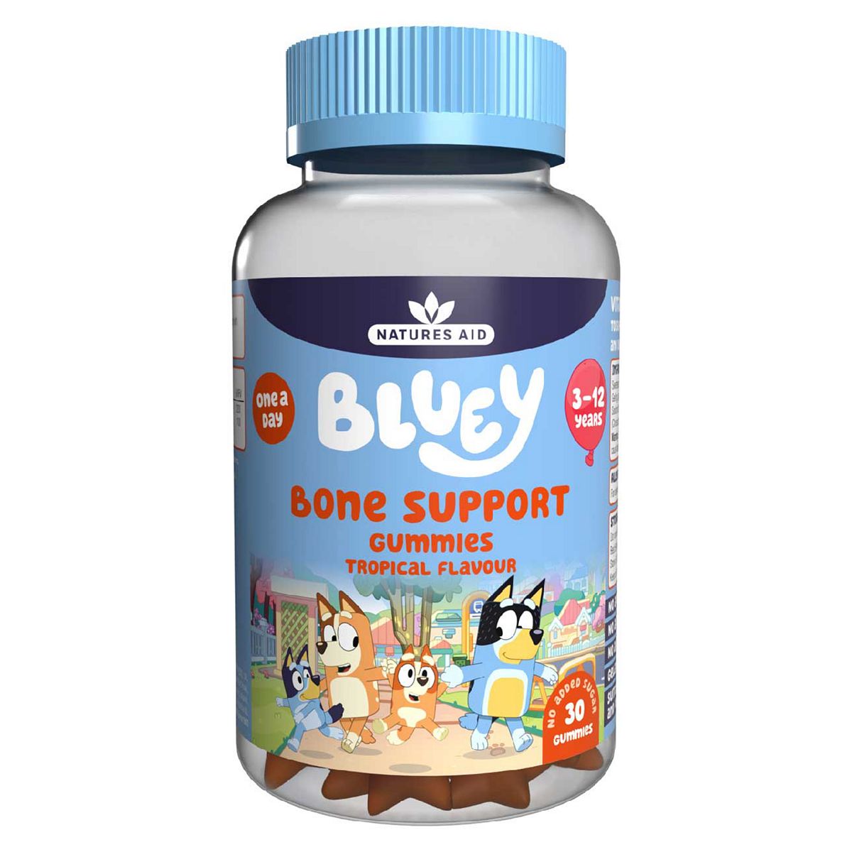 Natures Aid Bluey Gummies Bone Support Tropical 30S