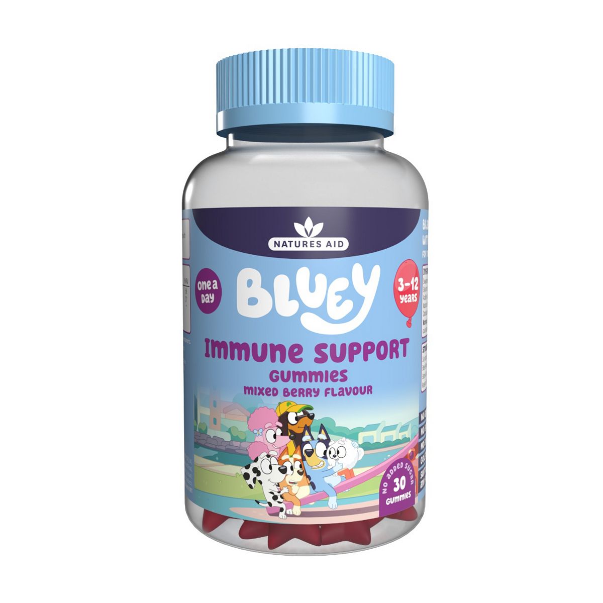 Natures Aid Bluey Immune Support Gummies Mixed Berry Flavour