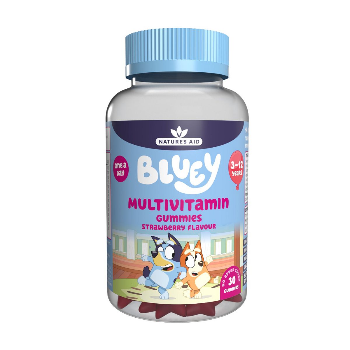 Natures Aid Bluey Immune Support Mixed Berry Flavour 30 Gummies