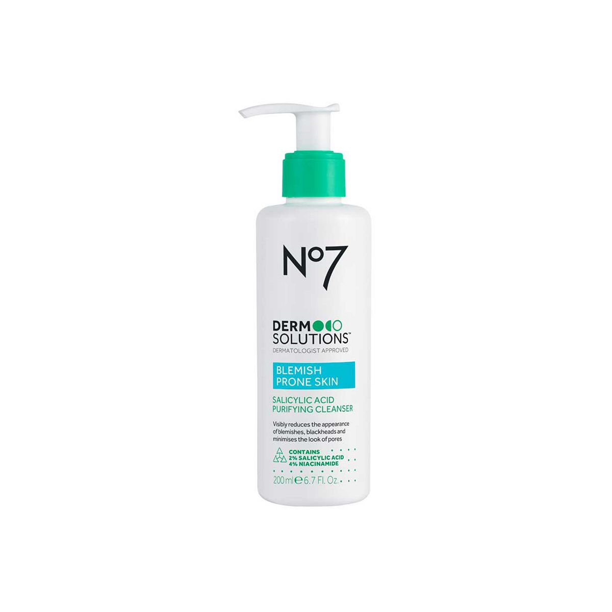 No7 Derm Solutions ™ Salicylic Acid Purifying Cleanser200 ml, 200ml