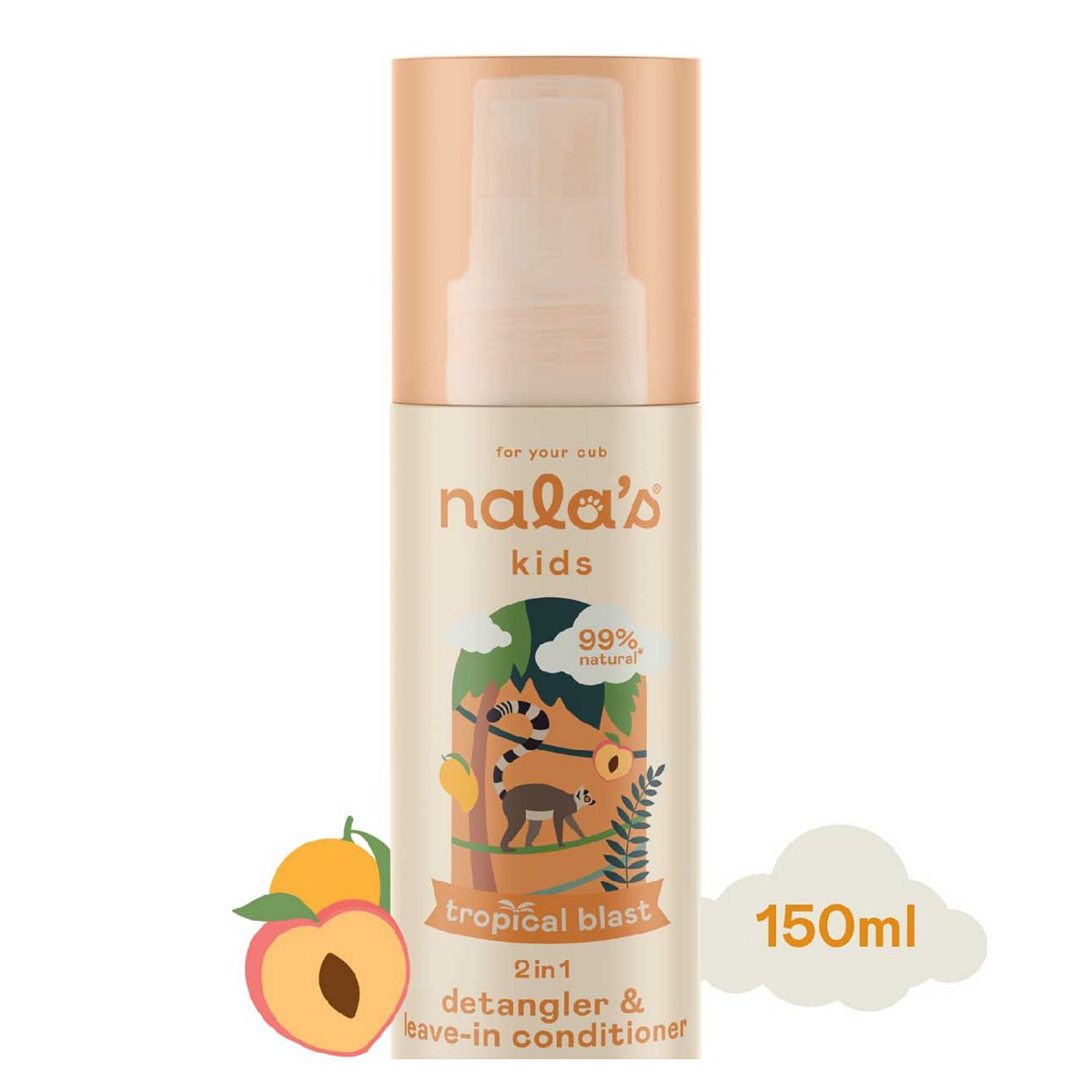 Nalas Baby Nala's Kids Detangle Spray Tropical Blast 150Ml