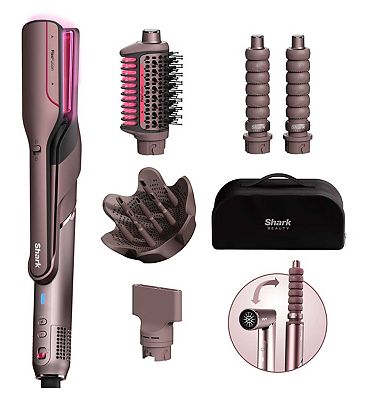 Shark FlexFusion Straight 5-in-1 Air & Ceramic Styling,Drying & Straightening System with Storage Ca