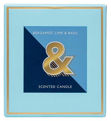 Landon Tyler Alphabet Candle Letter '&' Bergamot, Lime & Basil 140g