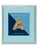 Landon Tyler Alphabet Candle Letter 'A' Bergamot, Lime & Basil 140g