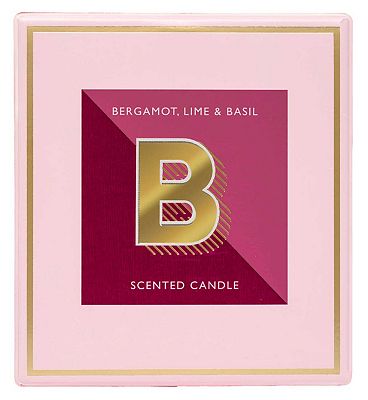 Landon Tyler Alphabet Candle Letter 'B' Bergamot, Lime & Basil 140g