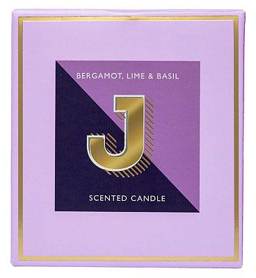 Landon Tyler Alphabet Candle Letter 'J' Bergamot, Lime & Basil 140g