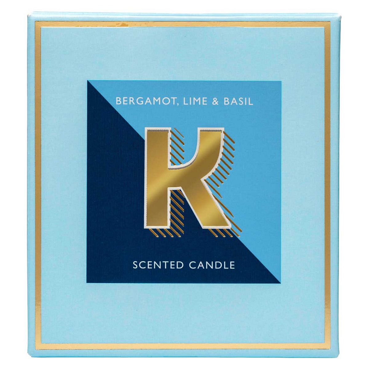 Landon Tyler Alphabet Candle Letter 'K' Bergamot, Lime & Basil 140G
