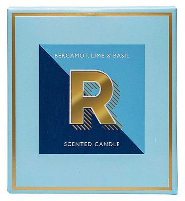 Landon Tyler Alphabet Candle Letter 'R' Bergamot, Lime & Basil 140g