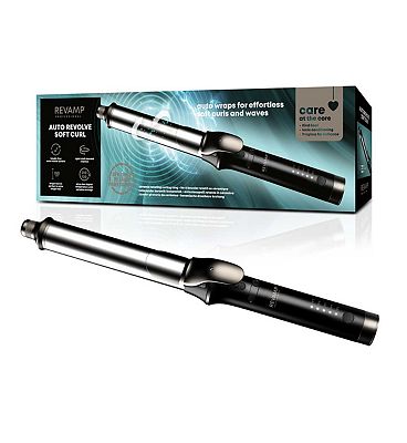 REVAMP Auto Revolve Soft Curl Ceramic Rotating Curling Tong