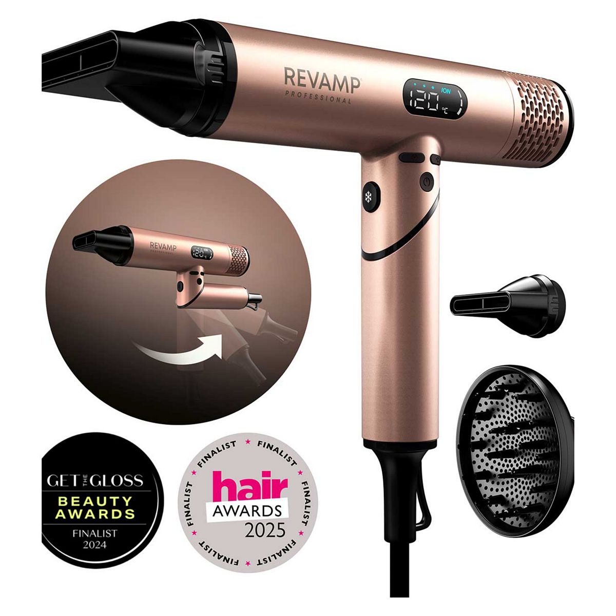 Revamp Dynamic Radiance X Shine Digital Intelligent Ionic Hair Dryer