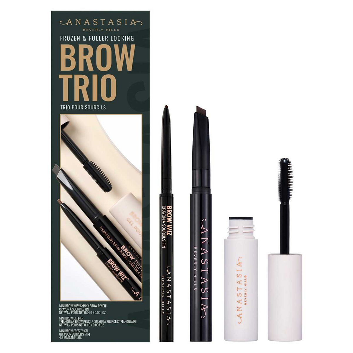 Anastasia Beverly Hills Frozen & Fuller Looking Brow Trio Soft Brown