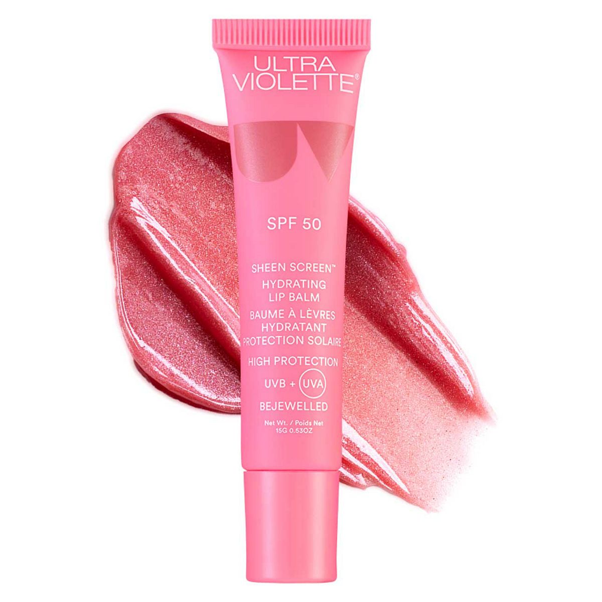 Ultra Violette Sheen Screen Spf 50 Hydrating Lip Balm Bejewelled 15g
