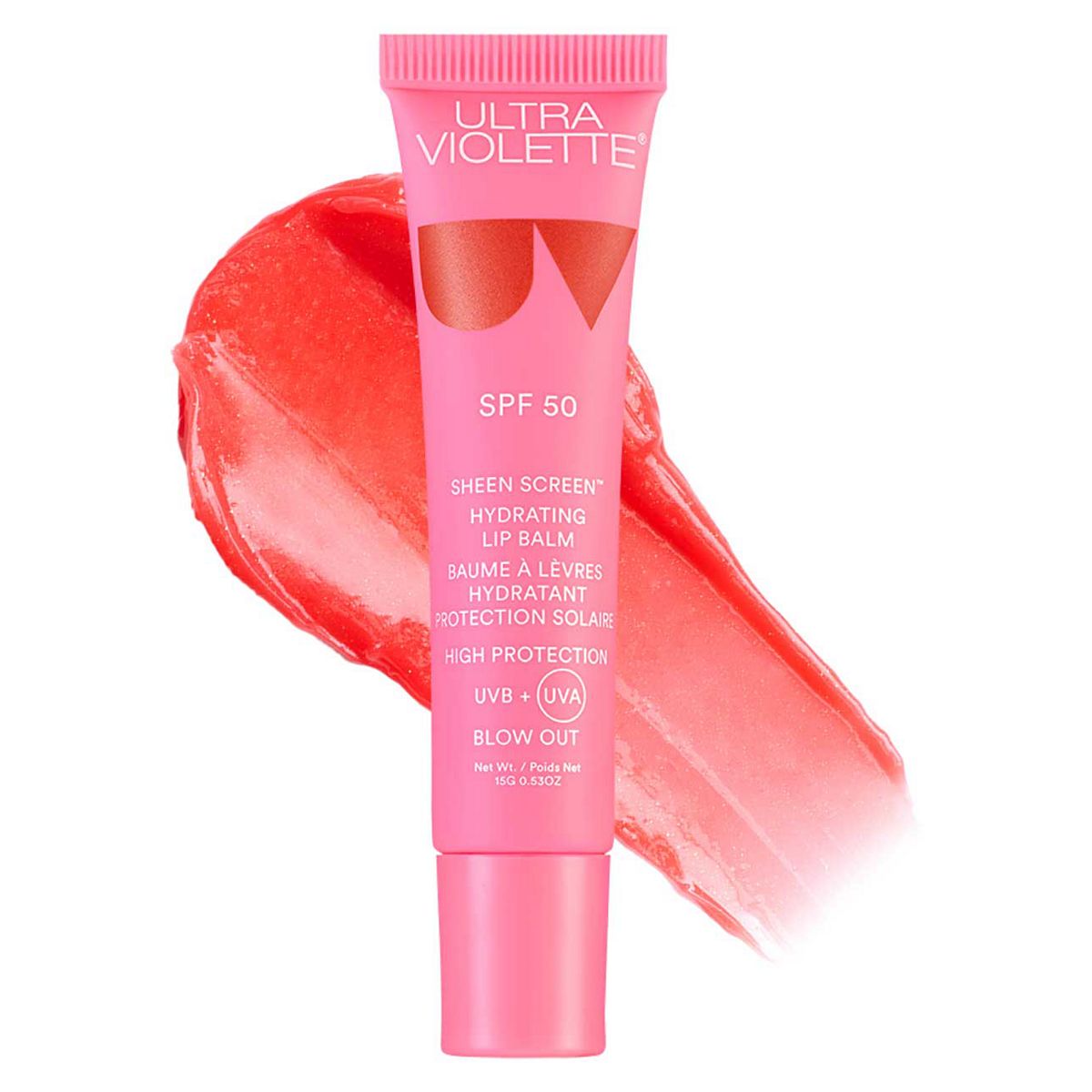 Ultra Violette Sheen Screen Spf 50 Hydrating Lip Balm Blow Out 15g