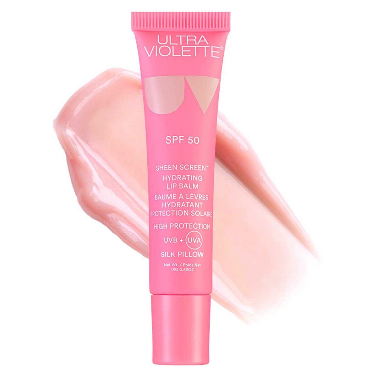 Ultra Violette Sheen Screen Spf 50 Hydrating Lip Balm Silk Pillow 15G
