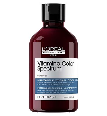 L'oreal Professionnel Vitamino Color Spectrum Blue Tinted Shampoo For Light Brown Coloured Hair, 300ml