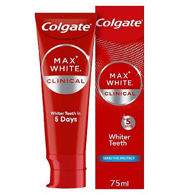 Colgate Max White Clinical Sensitive Protect Teeth Whitening Toothpaste 75ml