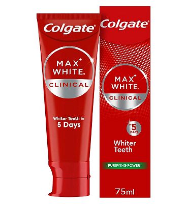 Colgate Max White Clinical Purifying Power Teeth Whitening Toothpaste 75ml