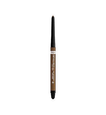 L'Oral Paris Infallible Grip Gel Automatic Bronze Blaze Eye Liner, Bronzed Espresso 1ml Bronzed Espr