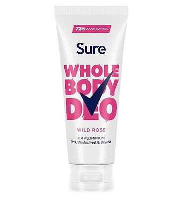 Sure Women Wild Rose 72hr Whole Body Deodorant Cream 75ml