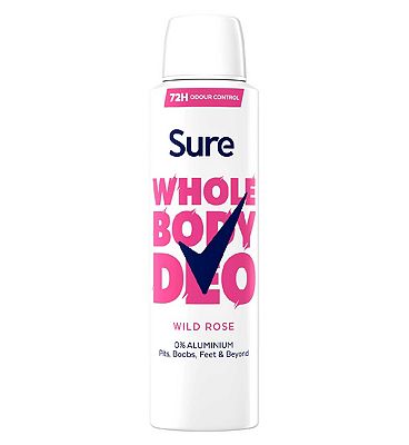 Sure Women Wild Rose 72hr Whole Body Deodorant Spray 150ml