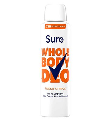 Sure Women Fresh Citrus 72hr Whole Body Deodorant Spray 150ml