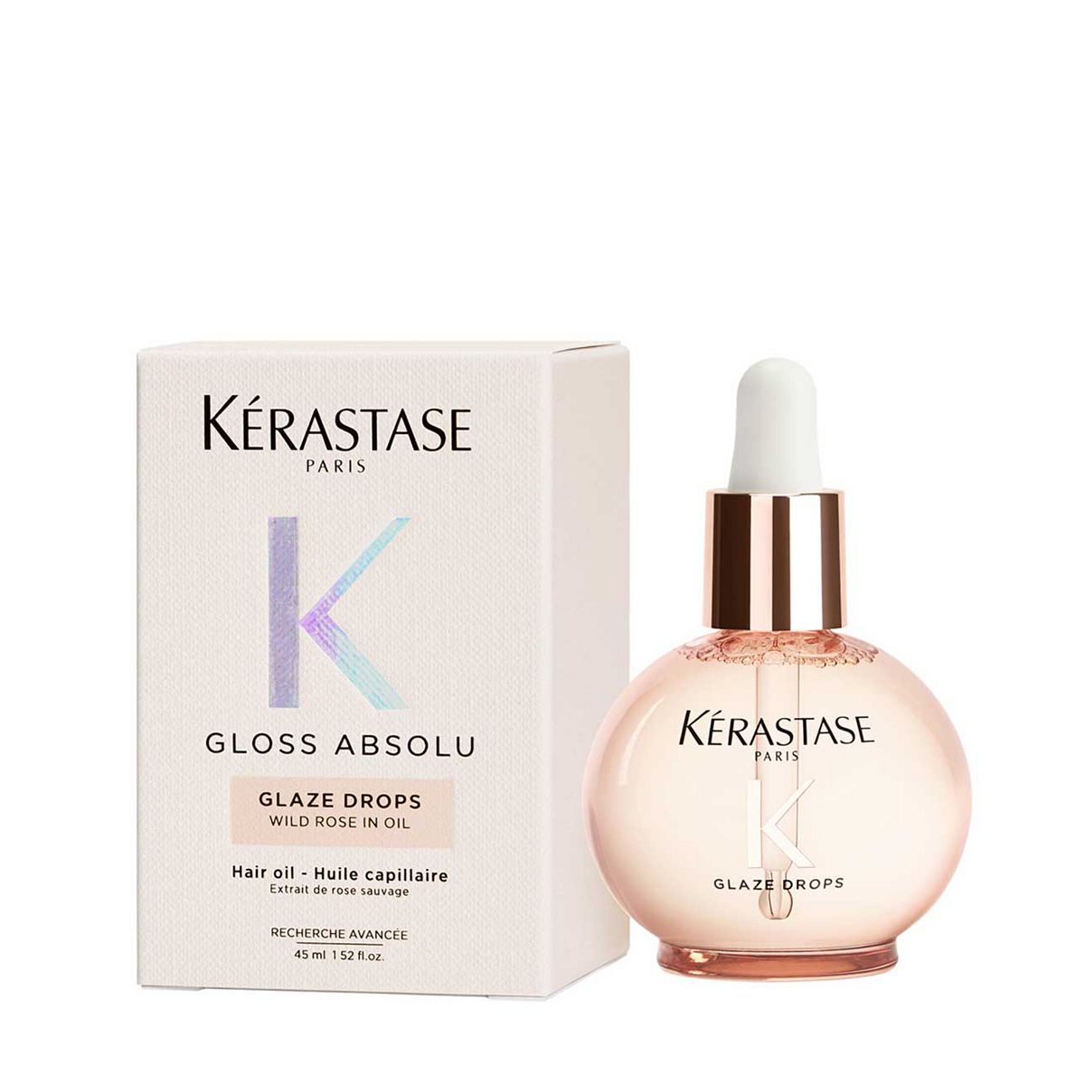 Kerastase Kérastase Gloss Absolu Glaze Drops Hair Oil With Wild Rose 45ml