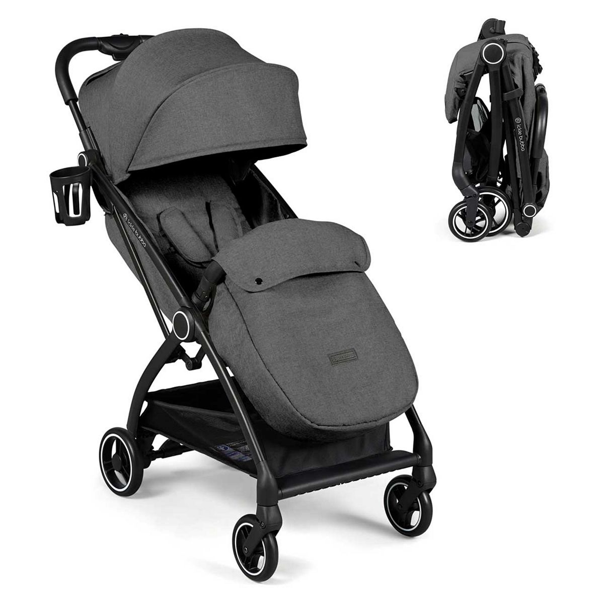 Ickle Bubba Aries Max Auto-Fold Stroller - Graphite Grey