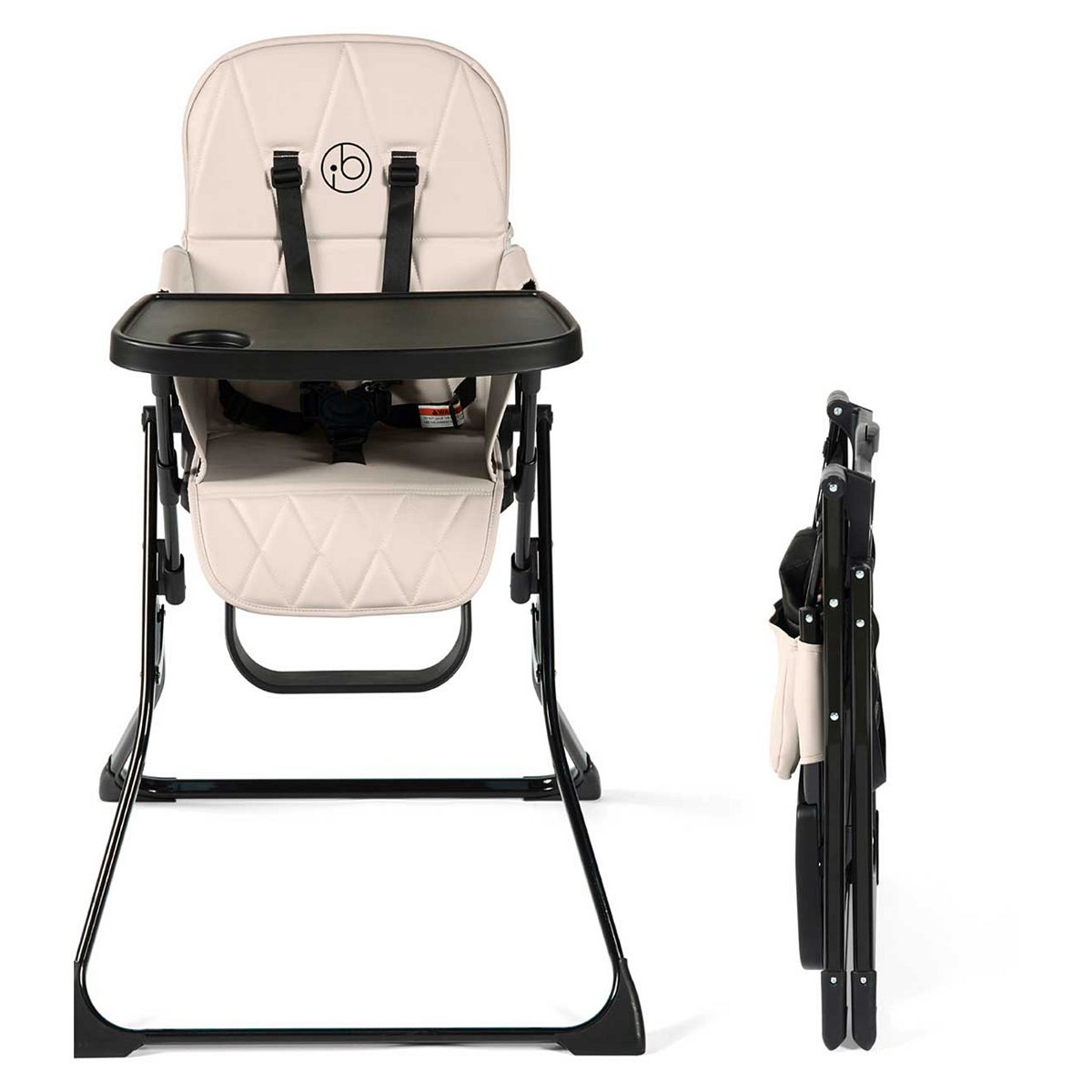 Ickle Bubba Flip Magic Fold Highchair - Pearl Grey
