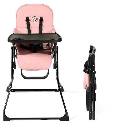 Ickle Bubba Flip Magic Fold Highchair - Blush Pink