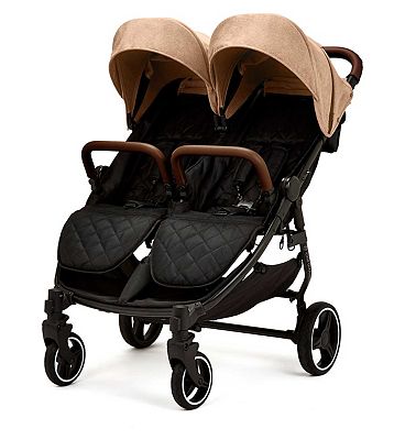 Ickle Bubba Venus Max Double Stroller Biscuit