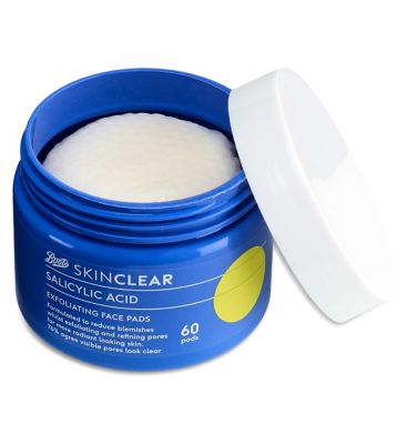 Boots Skin Clear with Salicylic Acid Exfoliating Face Pads 60s Boots